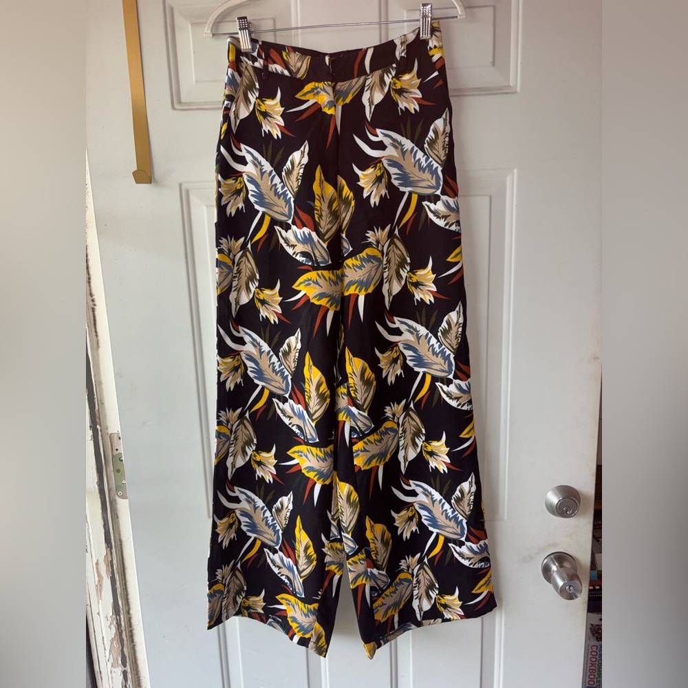 Stelen floral wide leg pants size S
